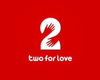 Two for Love Logo